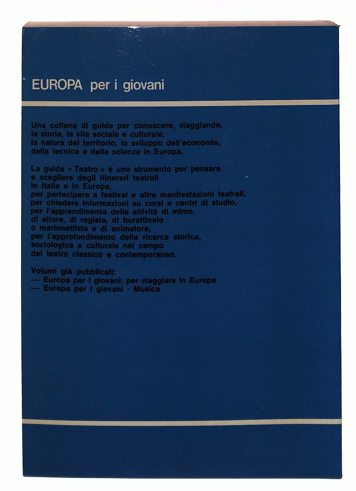 EBOND Teatro Guida Attivita' Teatrali Europee Touring Club Italia Libro LI035718