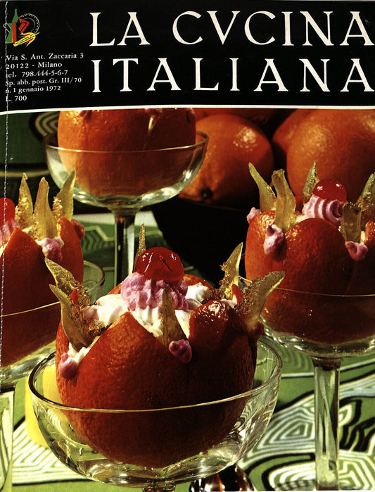 EBOND La Cucina Italiana Raccolta Di Riviste Gennaio-giugno 1972 Libro LI035977