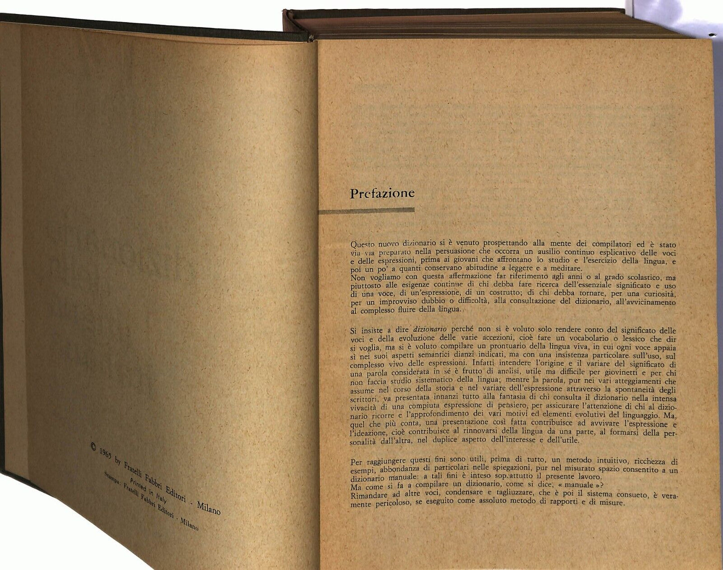 EBOND Dizionario Della Lingua Italiana - Marzullo - Fabbri 1965 Libro LI036151