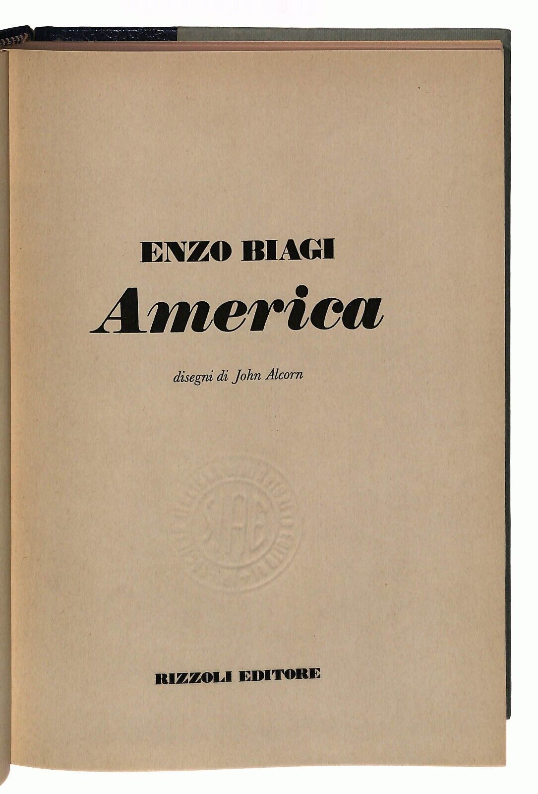 EBOND America Enzo Biagi Rizzoli 1973 Libro LI036201