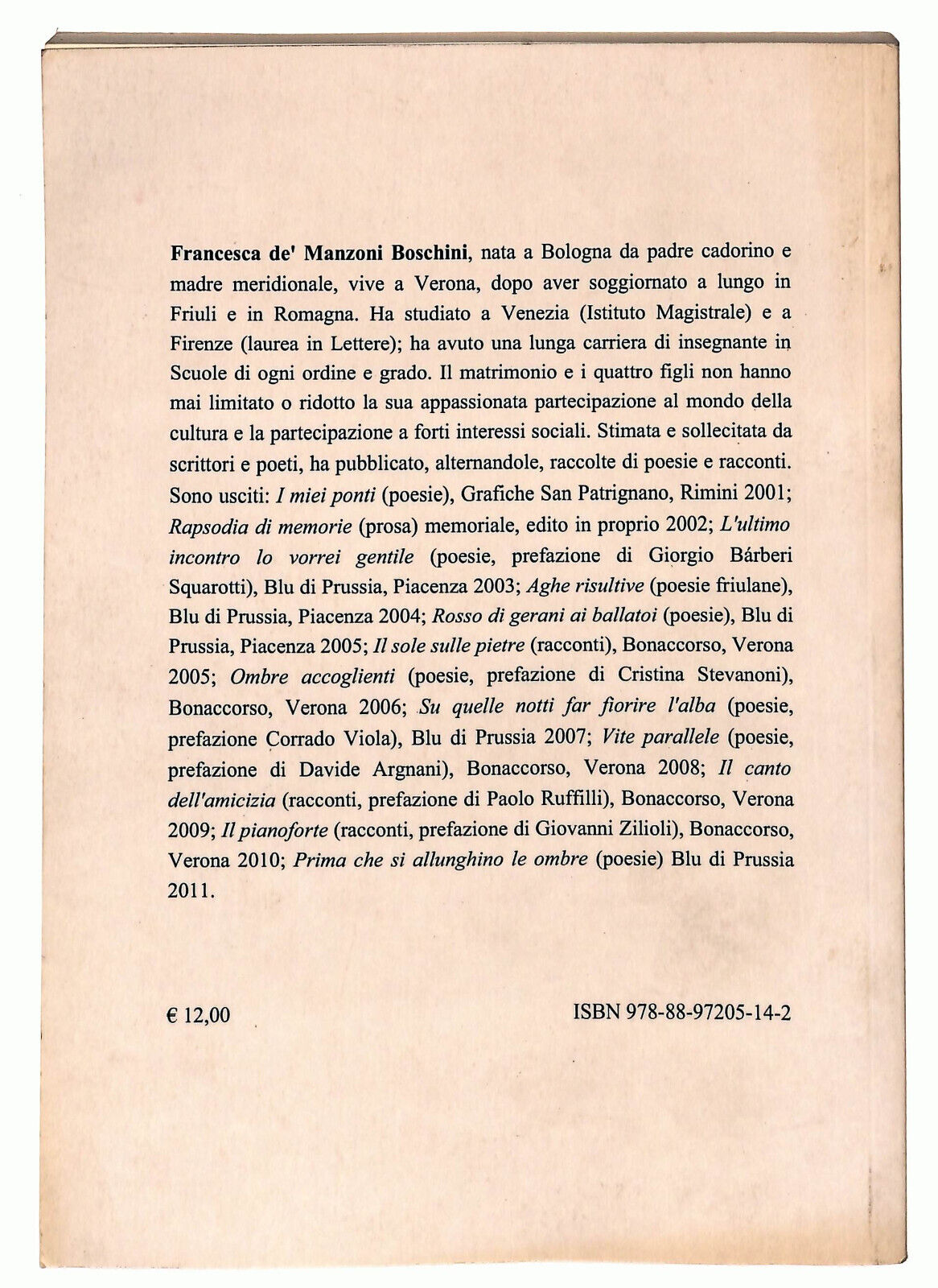 EBOND Borgo Pinti 32 Di Francesca De' Manzoni Boschini Libro LI036290