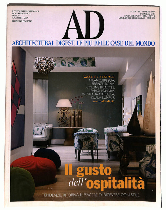 EBOND Ad Architectural Digest Le Piu Belle Case Del Mondo 2007 Libro LI036298