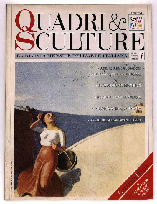 EBOND Quadri e Sculture Rivista Mensile Arte Italiana N. 6 1993 Libro LI036316