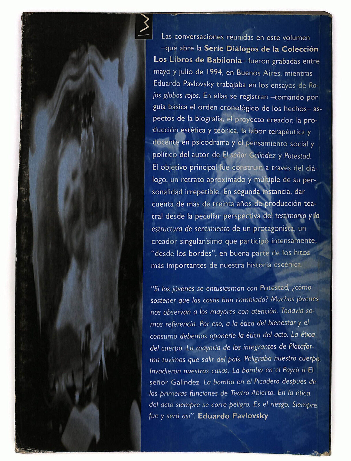 EBOND La Etica Del Cuerpo Di Eduardo Pavlovsky Libro LI036481