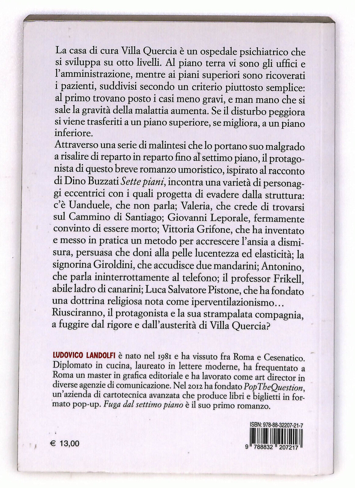 EBOND Fuga Dal Settimo Piano Di Ludovico Landolfi Libro LI036514