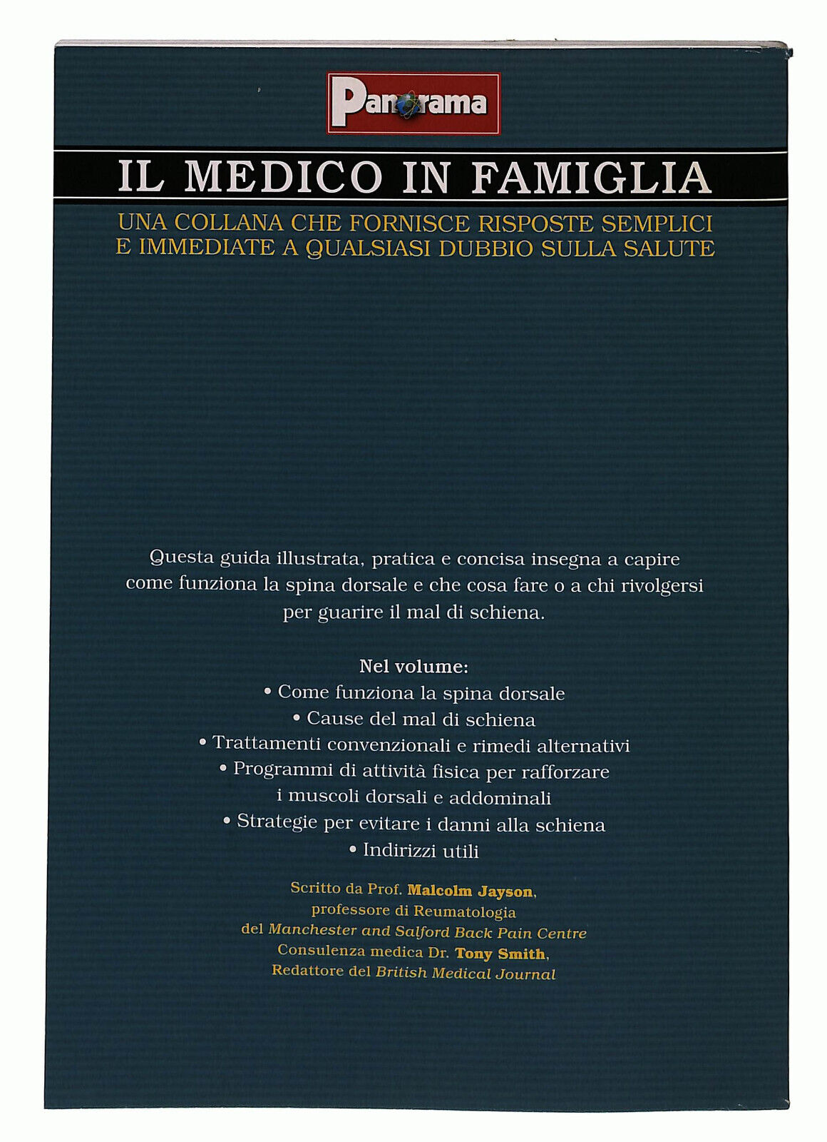 EBOND Il Medico In Famiglia 2 Mal Di Schiena Panorama Libro LI036605