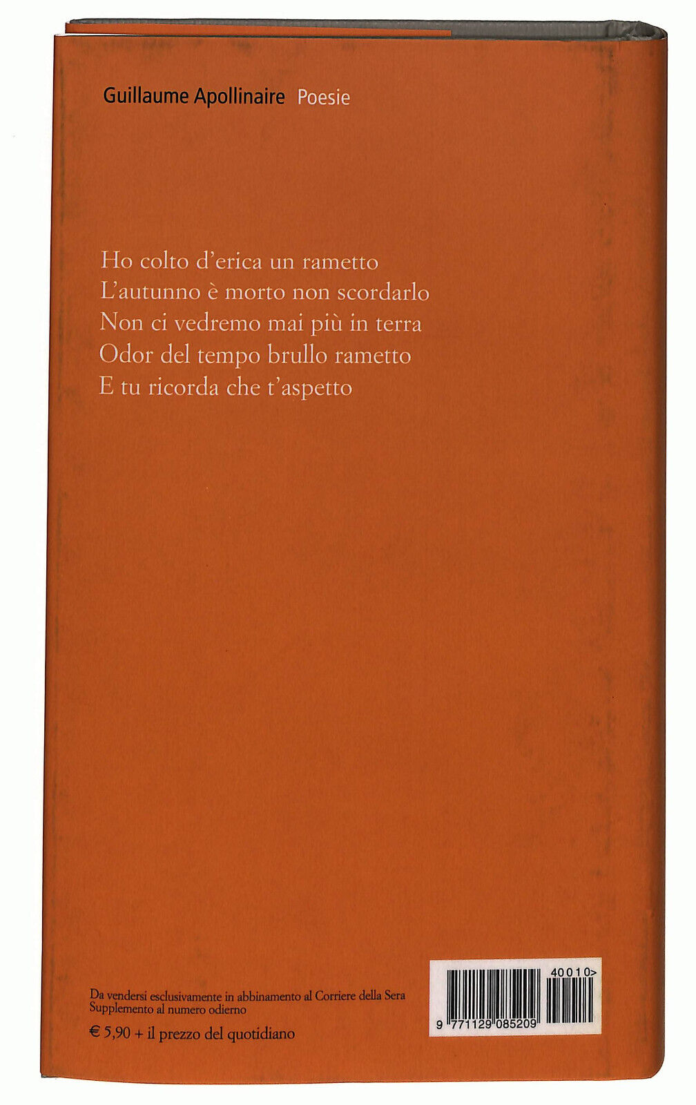 EBOND La Grande Poesia Poesie Corriere Della Sera N. 10 Libro LI036613