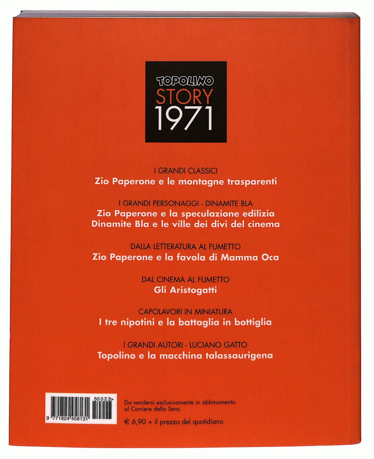 EBOND Topolino Story 1971 N. 23 Corriere Della Sera Libro LI036642