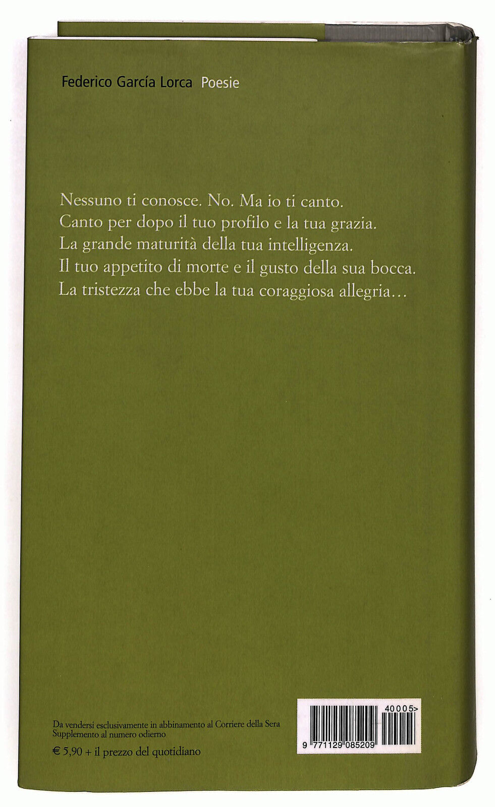 EBOND La Grande Poesia Poesie Corriere Della Sera N. 5 Libro LI036667