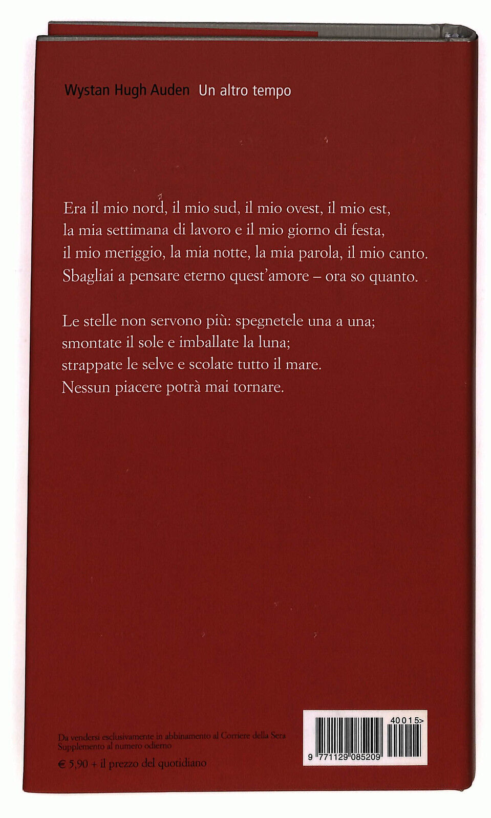 EBOND La Grande Poesia Un Altro Tempo Corriere Della Sera N. 15 Libro LI036671