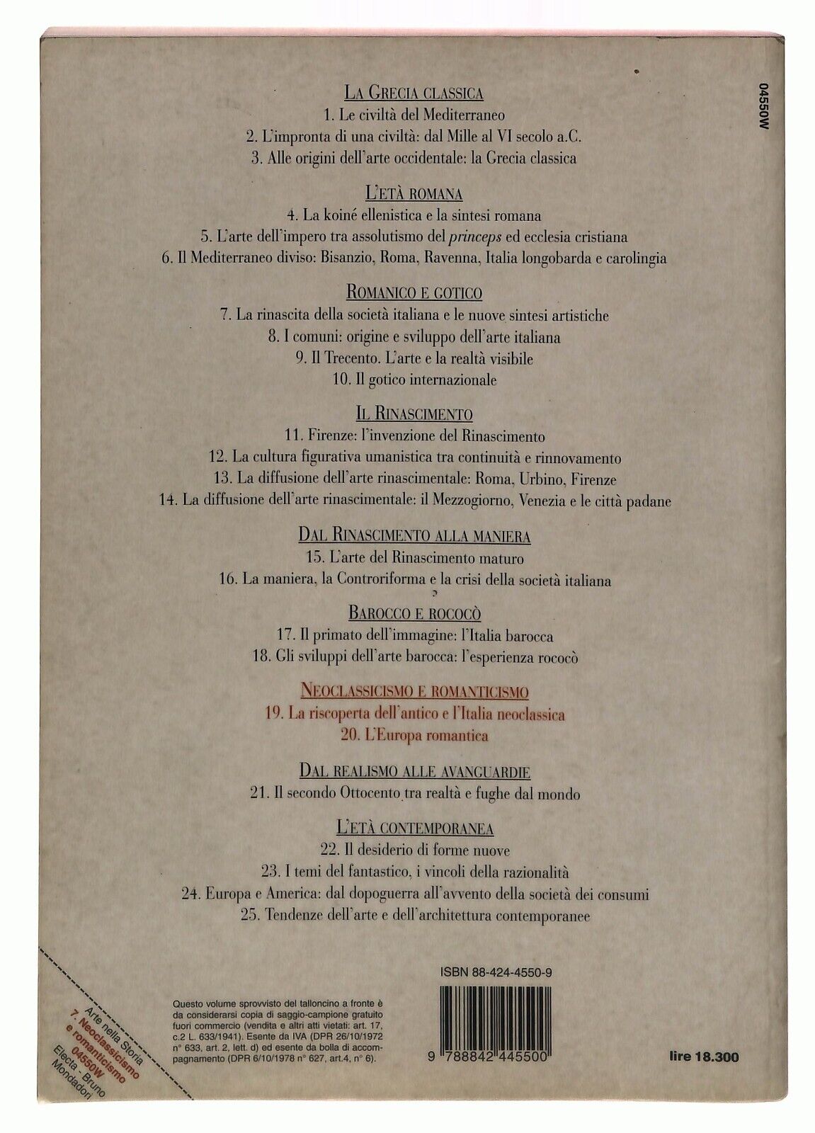 EBOND Arte Nella Storia. Scuole Superiori Vol.7 Neoclassicismo Libro LI036755