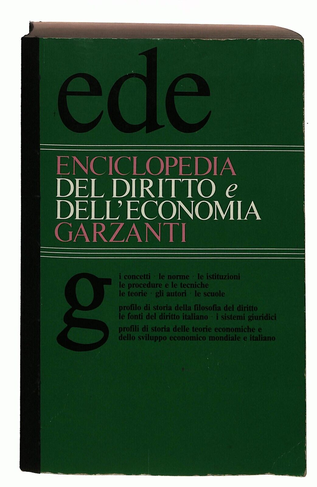 EBOND Enciclopedia Del Diritto e Dell'economia Garzanti 1985 Libro LI036912