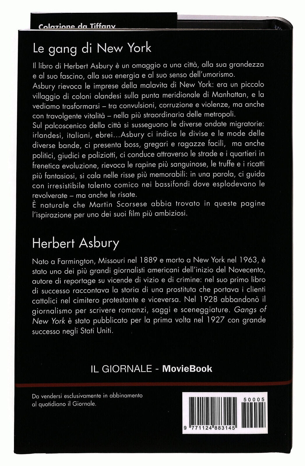 EBOND Il Giornale Moviebook Le Gang Di New York Di H. Asbury n 5 Libro LI036941