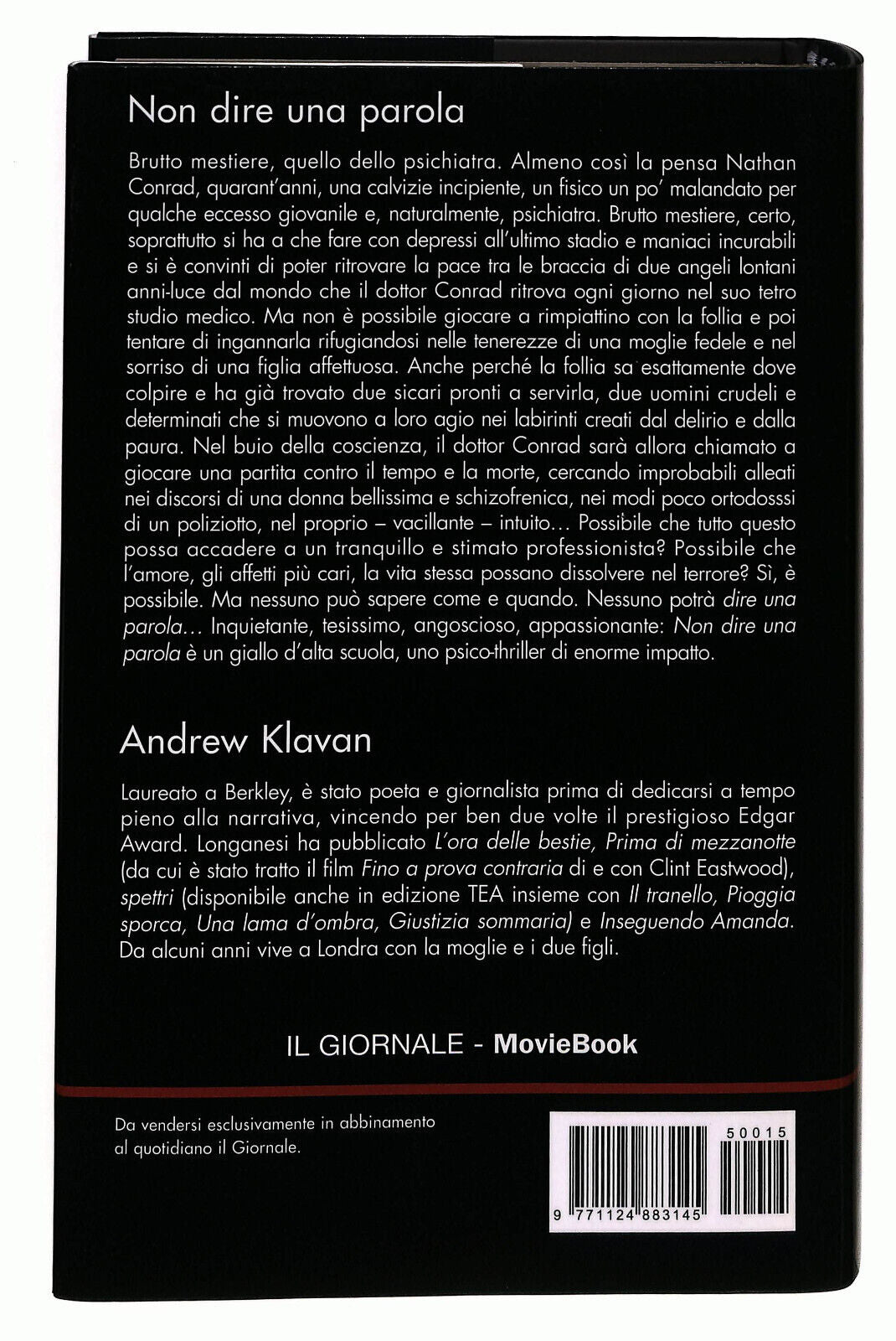 EBOND Il Giornale Moviebook Non Dire Una Parola Di A. Klavan n 15 Libro LI036953