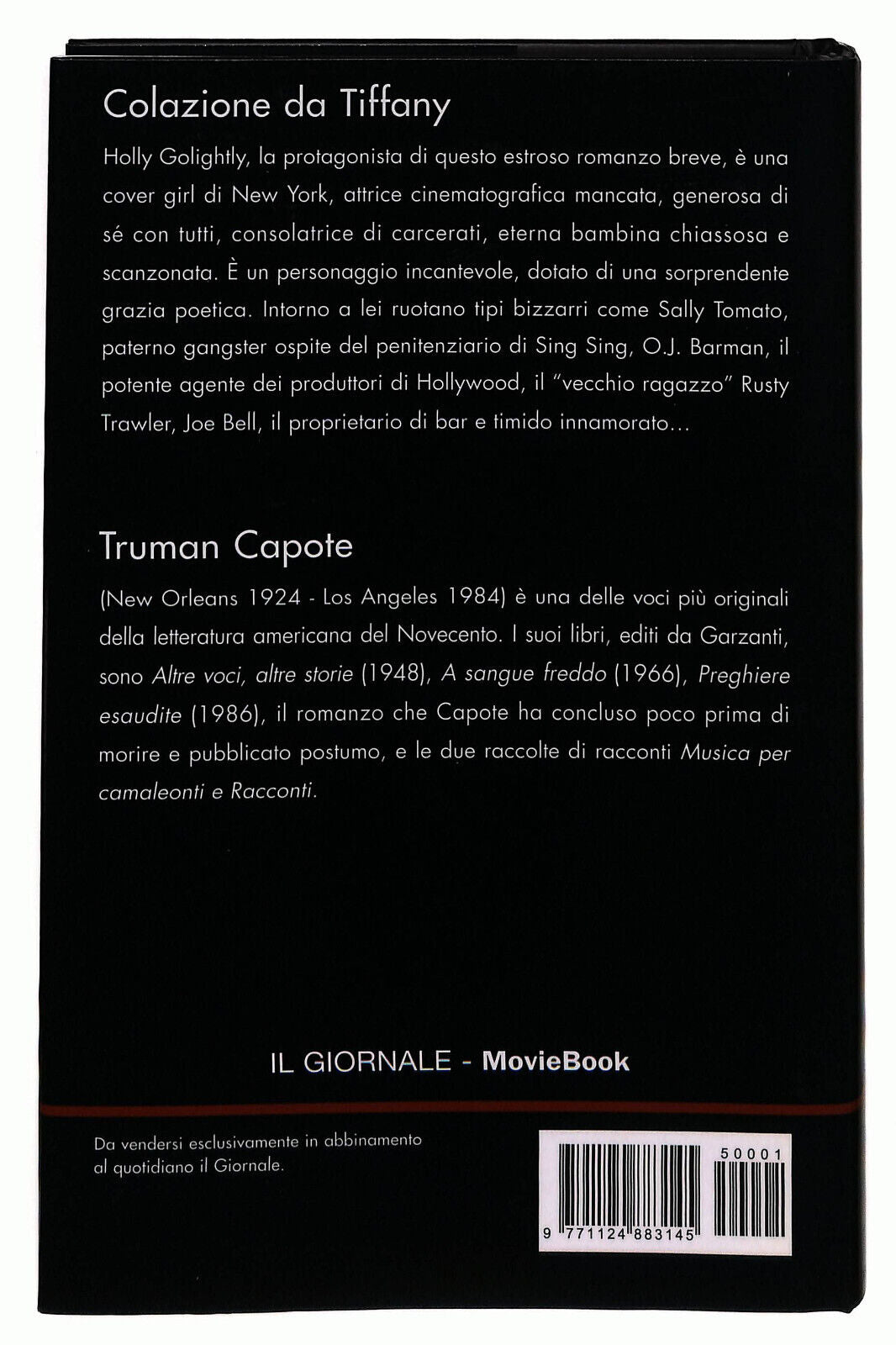 EBOND Il Giornale Moviebook Colazione Da Tiffany Di Truman Capole Libro LI036959