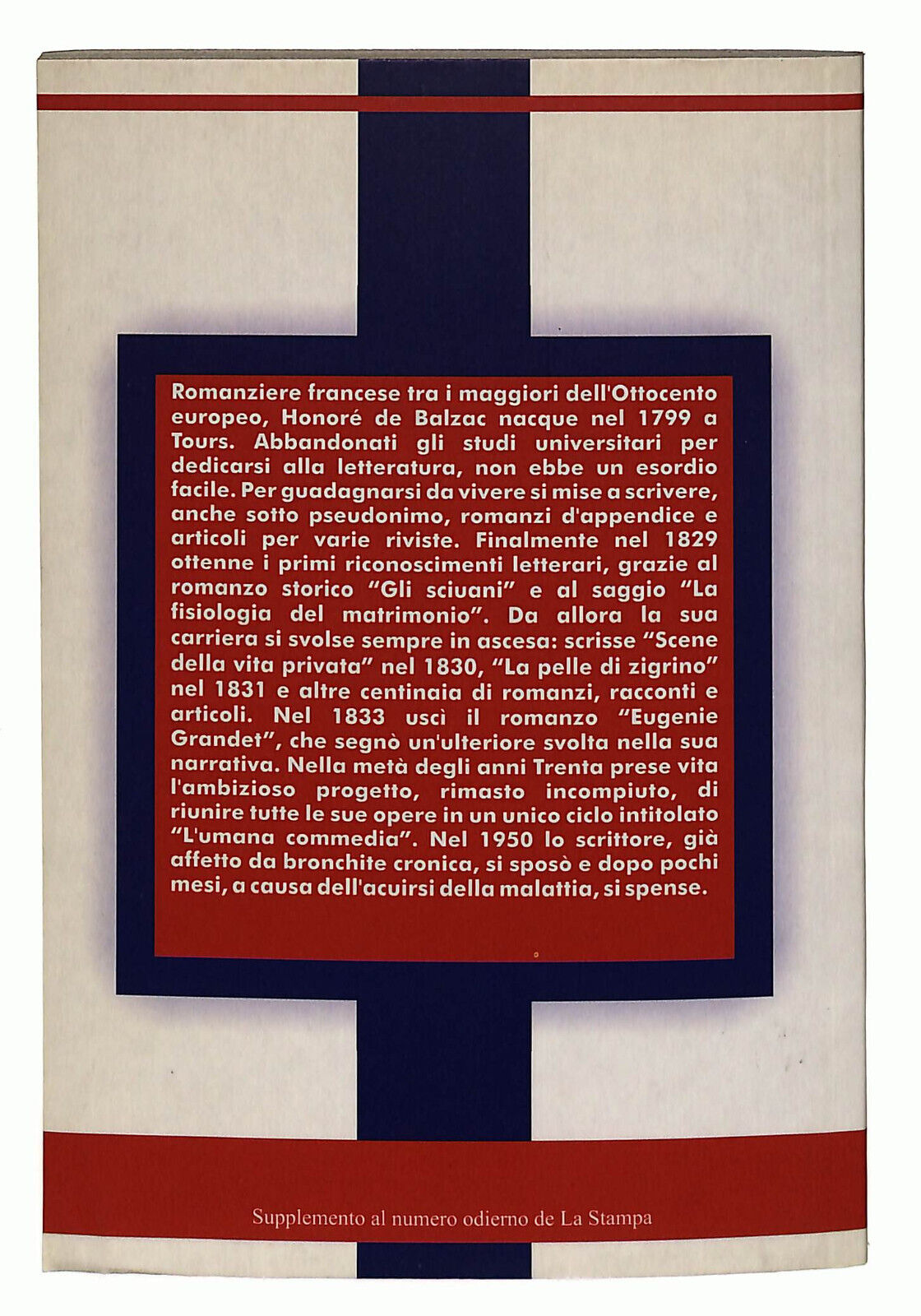 EBOND Il Colonnello Chabert Di Honore De Balzac La Stampa Libro LI037071