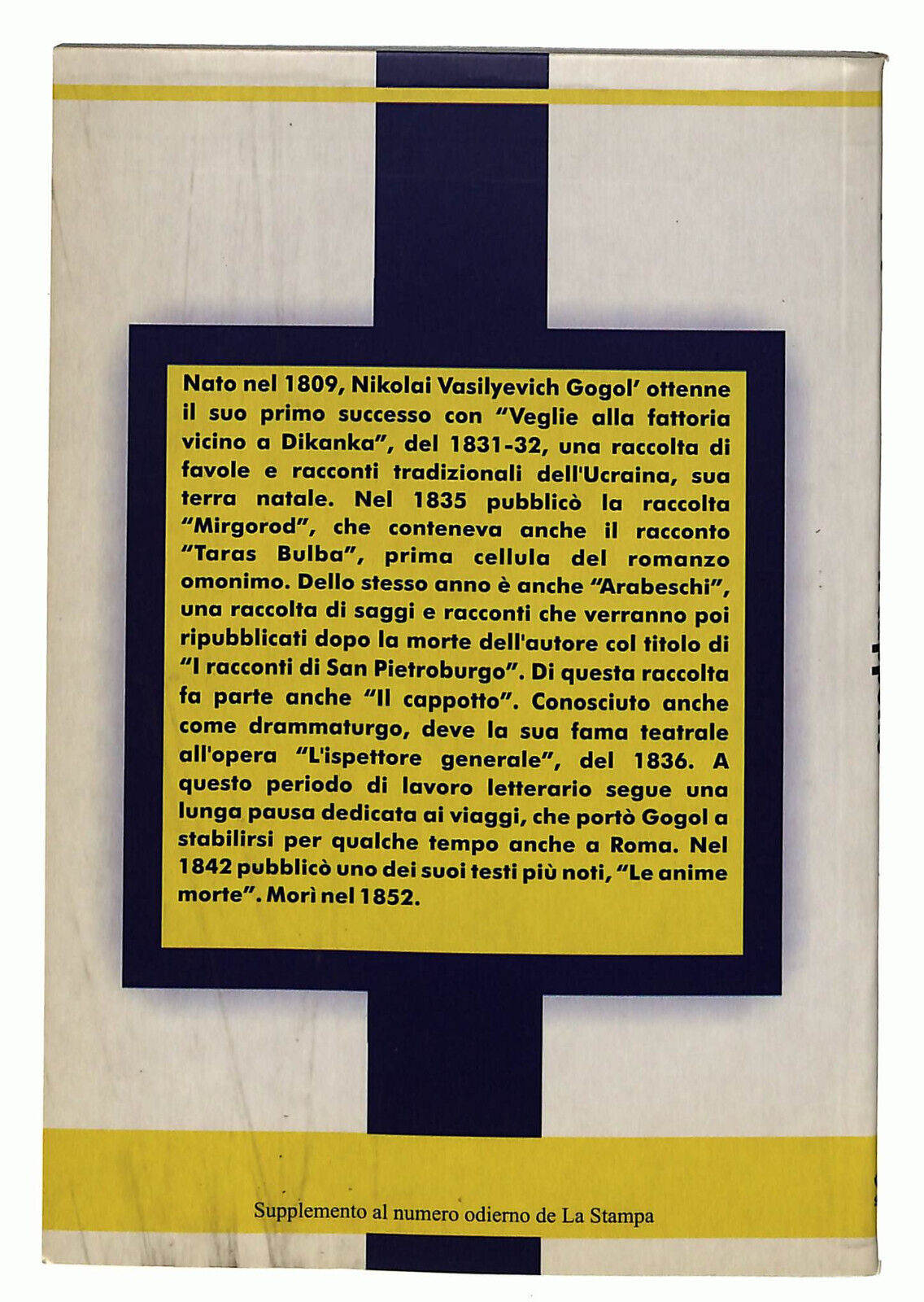 EBOND Il Cappotto Di Nicolai Gogol' La Stampa Libro LI037086
