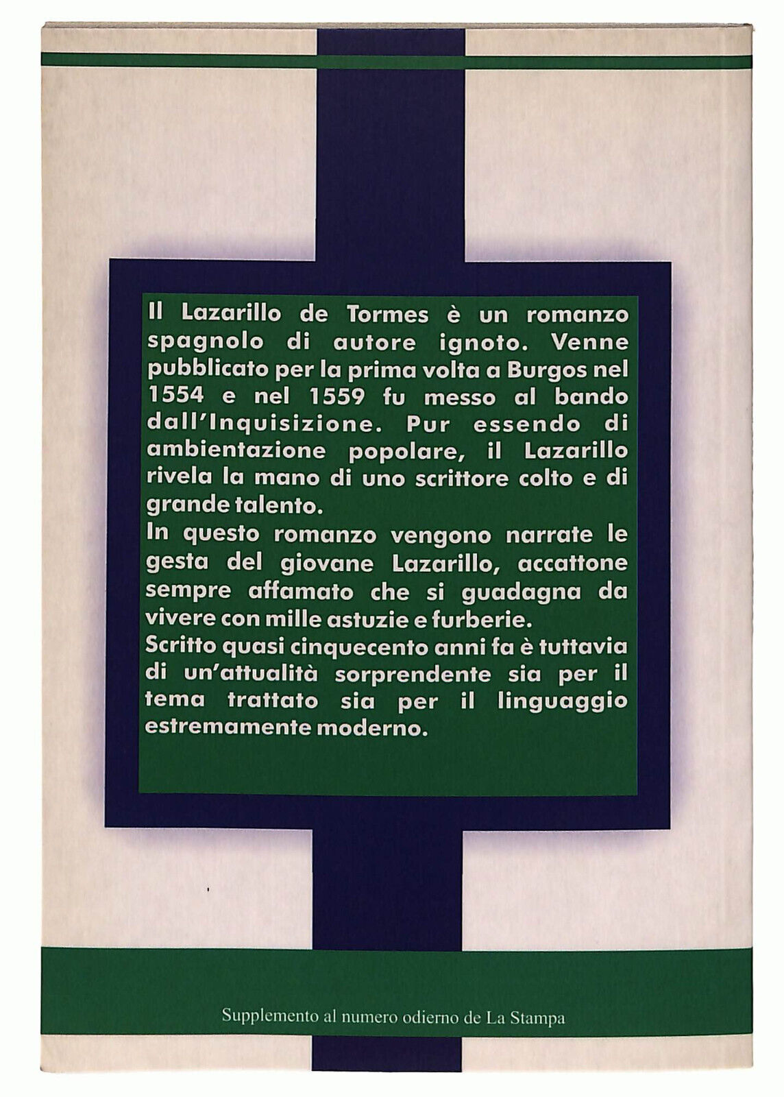 EBOND Lazarillo De Tormes La Stampa Libro LI037120