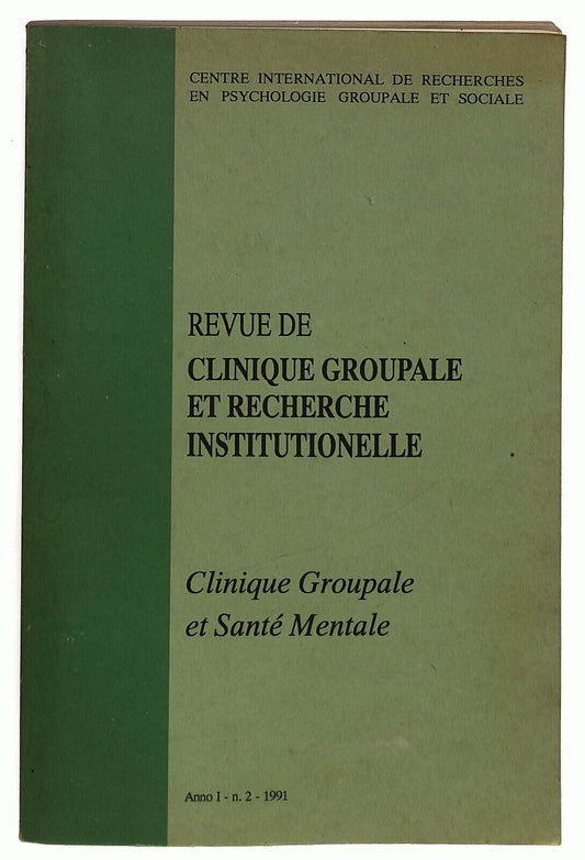 EBOND Revue De Clinique Gropale Et Recherche Institutionelle Libro LI037147
