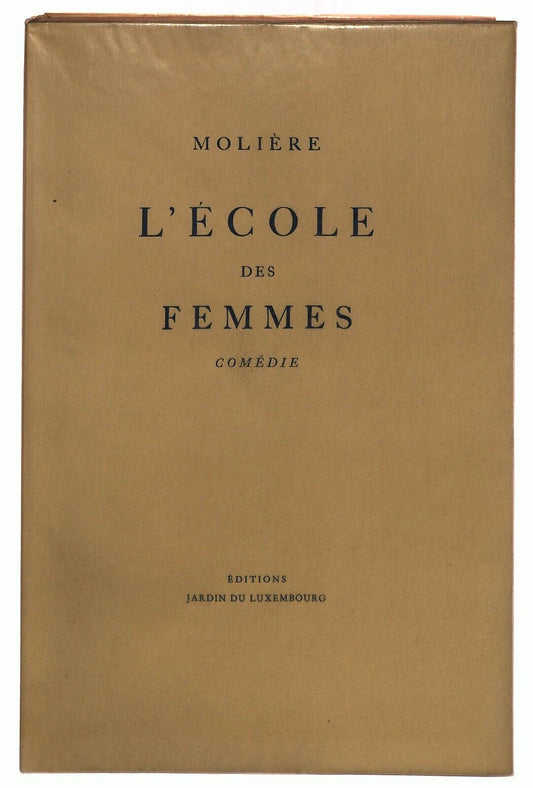 EBOND L'ecole Des Femmes Moliere Commedie Ed. Jardin 1948 Raro Libro LI037193