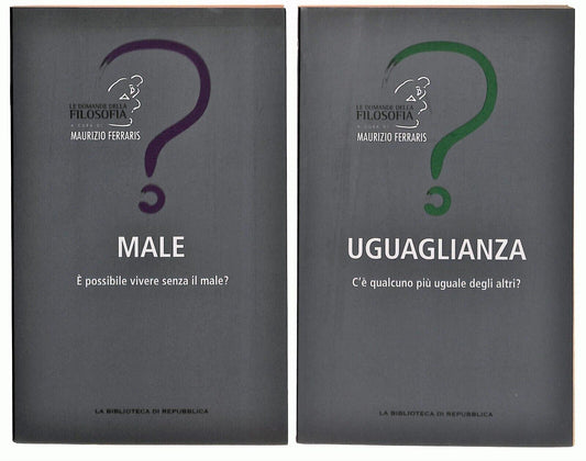 EBOND Le Domande Della Filosofia Male N.4 + Uguaglianza N.5 Libro LI037195