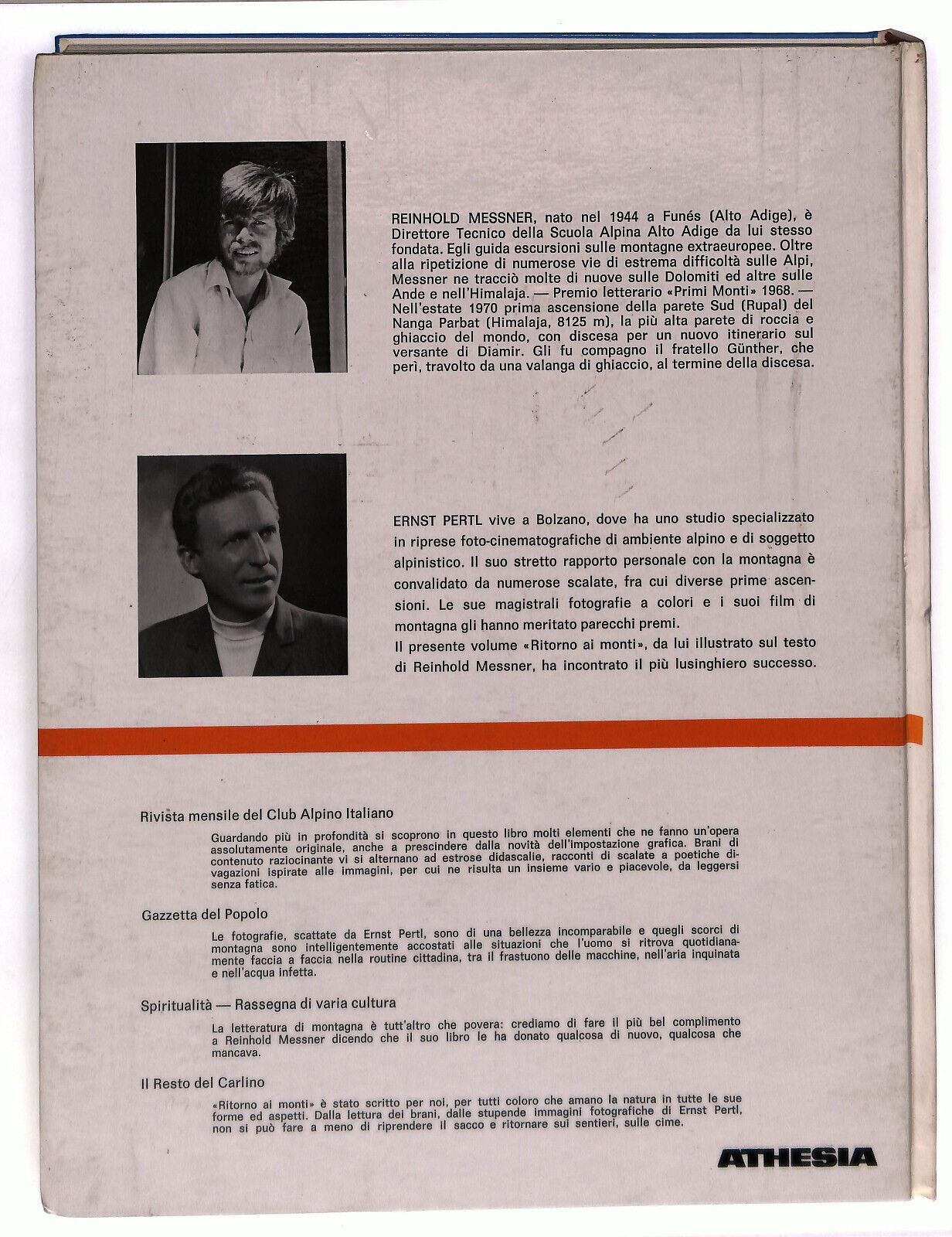 EBOND Ritorno Ai Monti Reinhold Messner e Ernst Pertl Athesia Libro LI037428