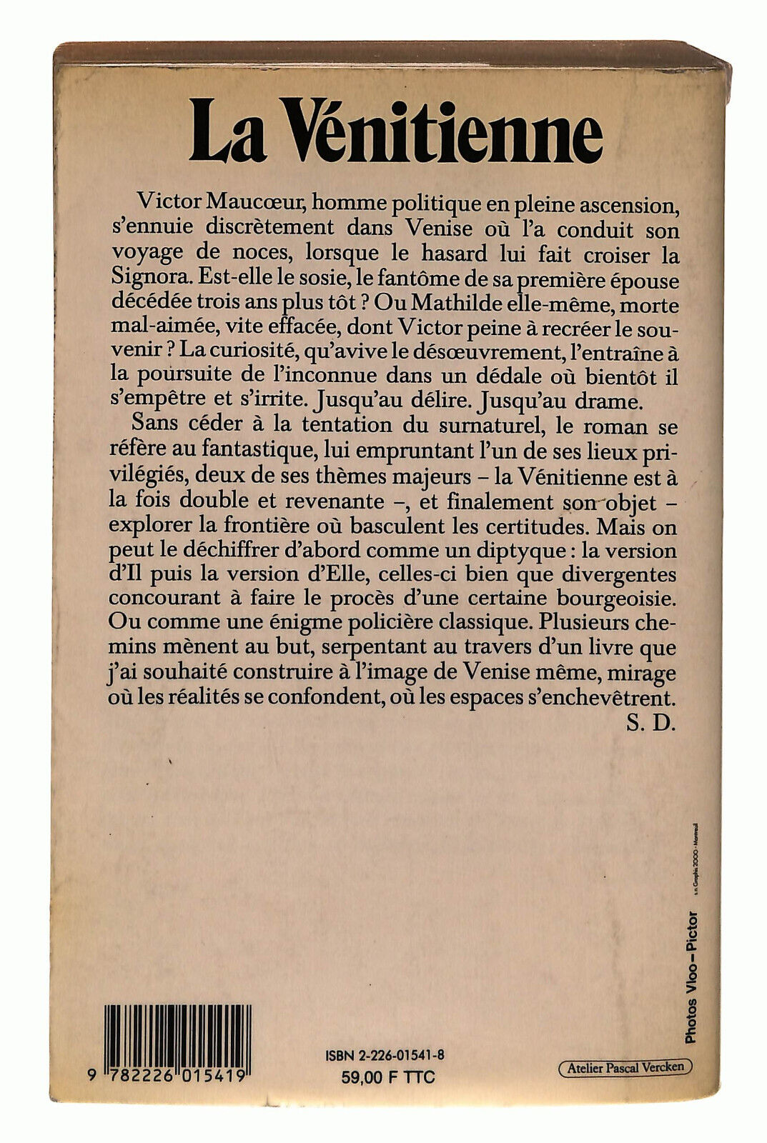 EBOND La Venitienne Dervin In Francese Libro LI038311