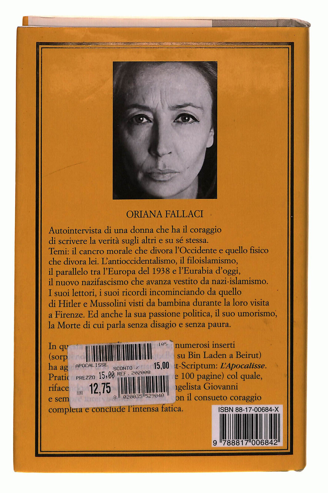EBOND L'apocalisse Fallaci Libro LI038329