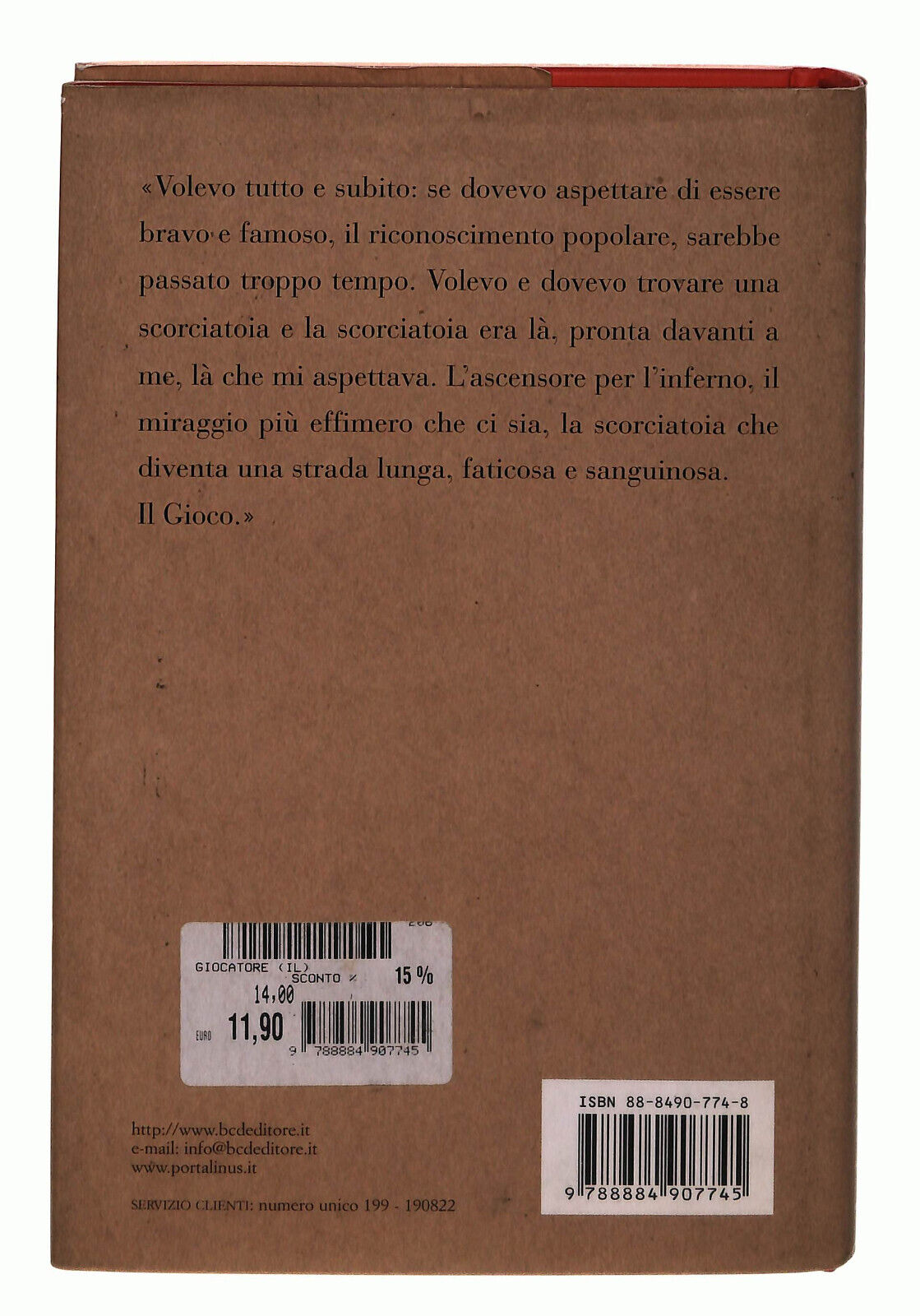 EBOND Il Giocatore Marco Baldini Libro LI038440