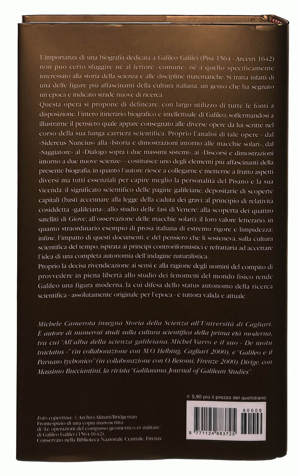 EBOND Galileo Galilei Camerota Il Giornale Volume 9 Libro LI038701