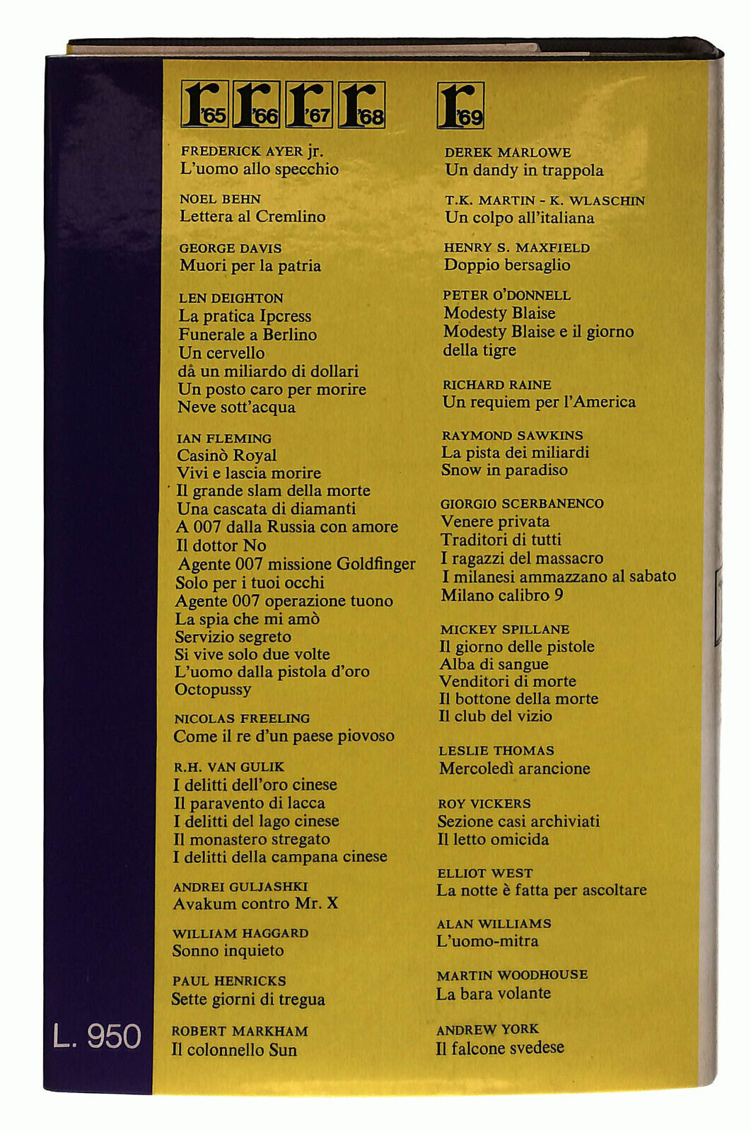 EBOND Un Colpo All'italiana Wlaschin Garzanti 1969 Libro LI038885