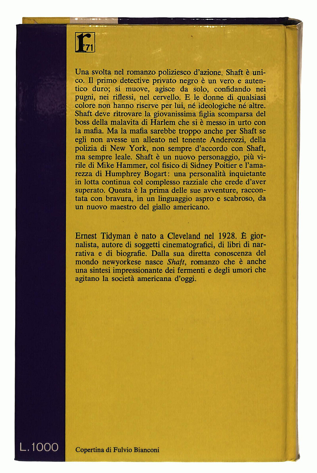 EBOND Shaft Contro La Mafia Tidyman Garzanti 1971 Libro LI038914