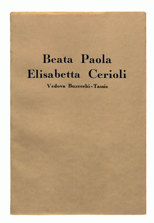 EBOND Beata Paola Elisabetta Cerioli Libro LI039054