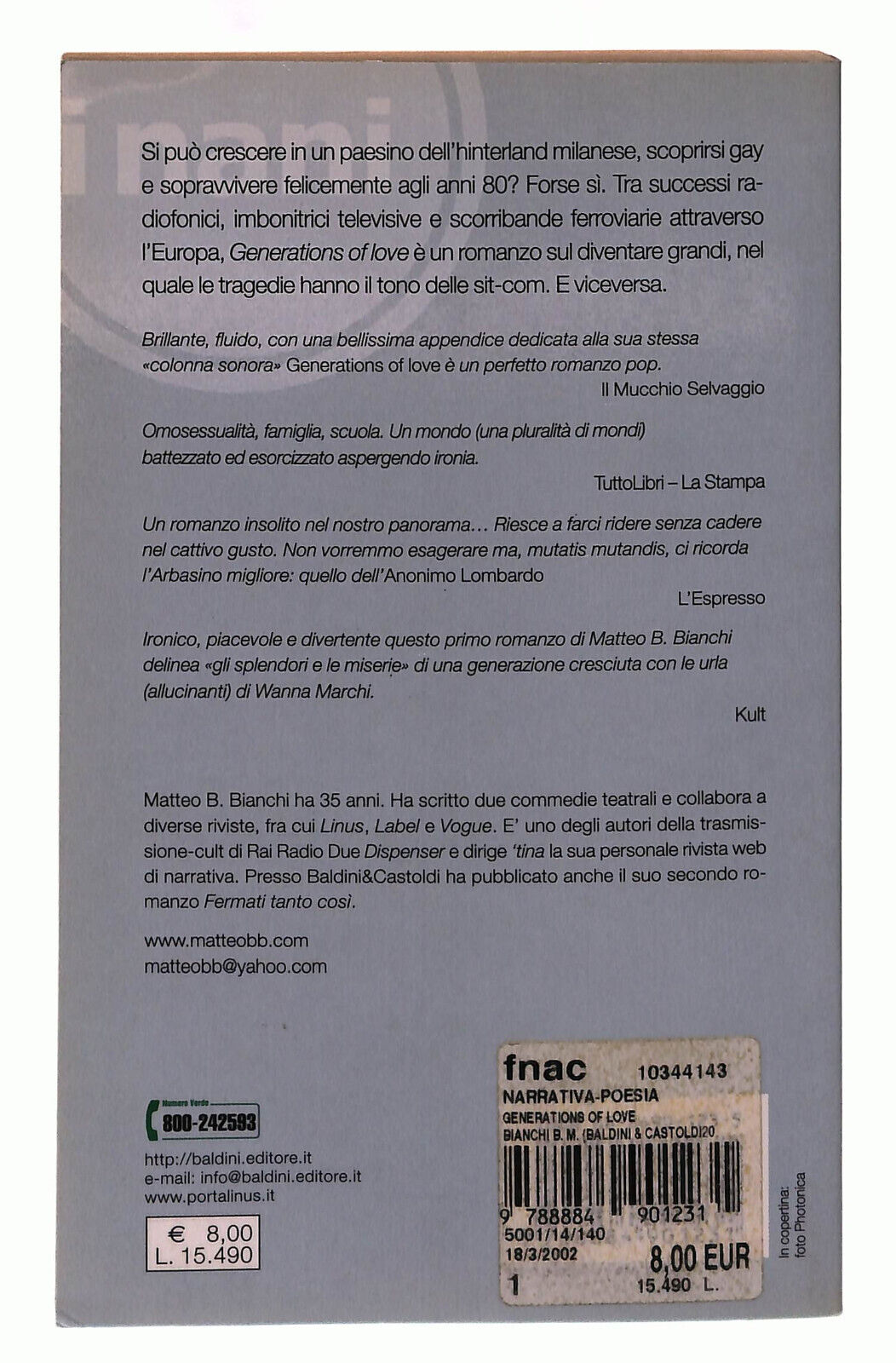EBOND Generations Of Love Bianchi Baldini Libro LI039129