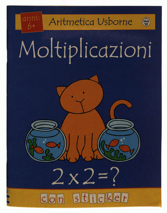 EBOND Aritmetica Usborne Moltiplicazioni Con Sticker Libro LI039153