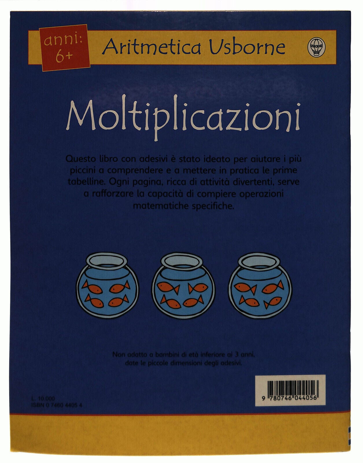 EBOND Aritmetica Usborne Moltiplicazioni Con Sticker Libro LI039153
