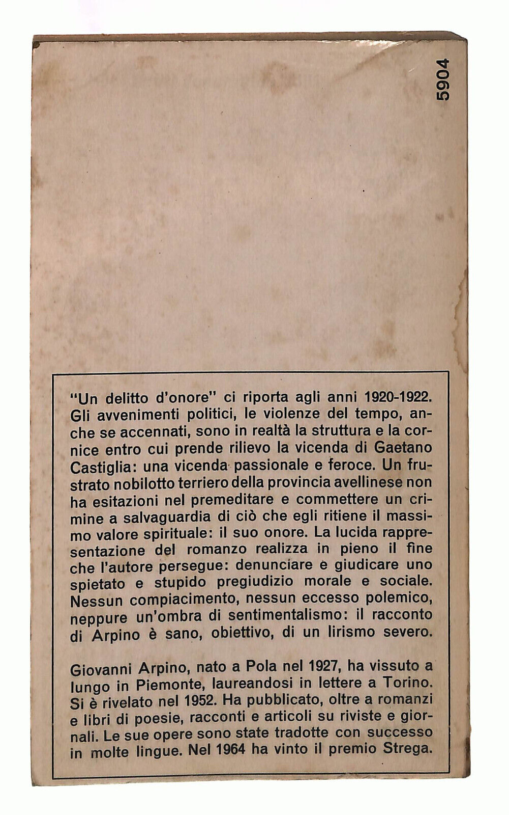 EBOND Un Delitto D'onore Arpino Mondadori Libro LI039183