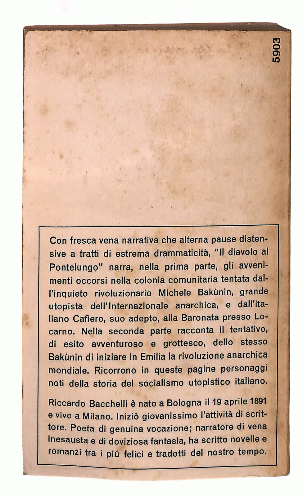 EBOND Il Diavolo Al Pontelungo Bacchelli Mondadori Libro LI039256