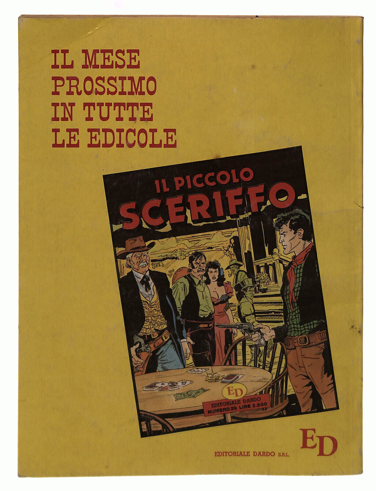 EBOND Il Piccolo Sceriffo Dardo N 28 1992 Libro LI039321