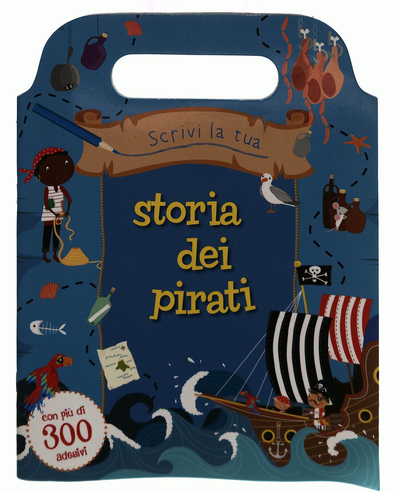 EBOND Scrivi La Tua Storia Dei Pirati Con Adesivi Obelisco Libro LI039457