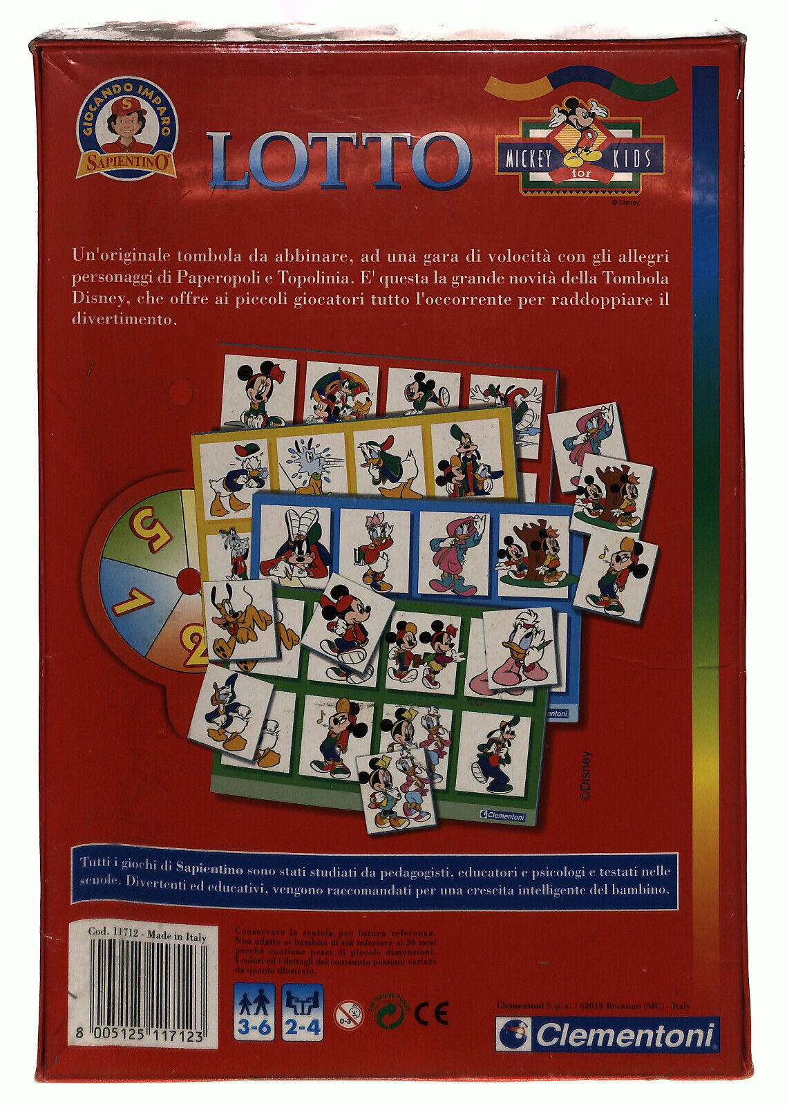 EBOND Mickey Kids Lotto Clementoni Libro LI039459
