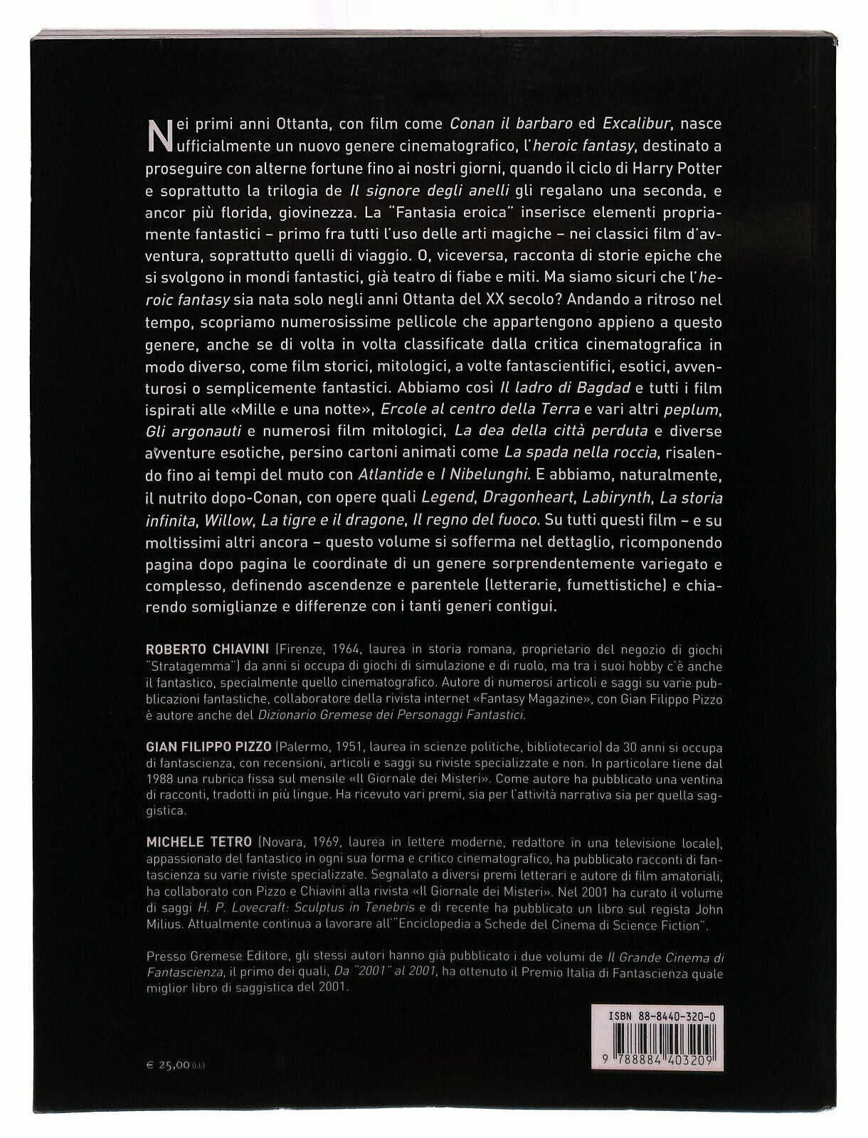 EBOND Il Grande Cinema Fantasy Lippi Gremese Libro LI039566