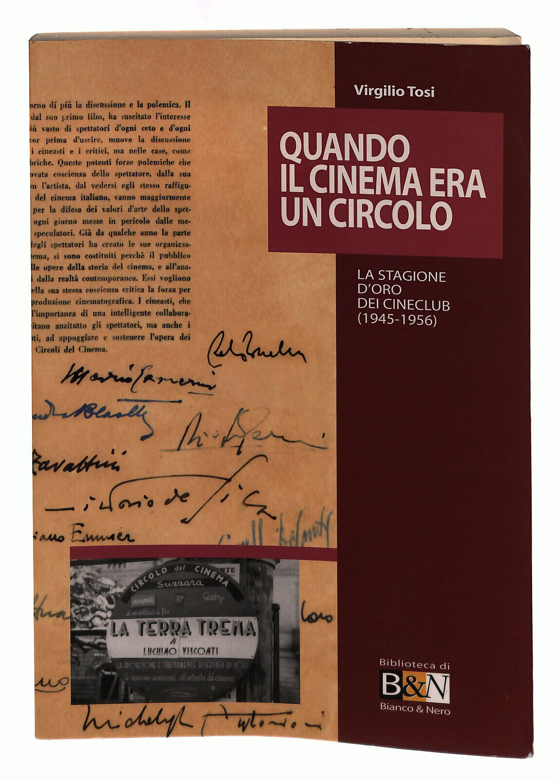 EBOND Quando Il Cinema Era Un Circolo Tosi B&n Libro LI039607