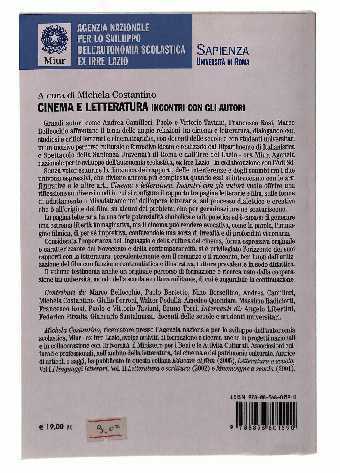 EBOND Cinema e Letteratura. Incontri Con Gli Autori Francoangeli Libro LI039658