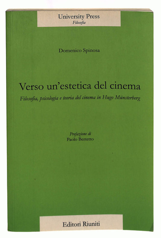 EBOND Verso Un'estetica Del Cinema Spinosa Riuniti Libro LI039714