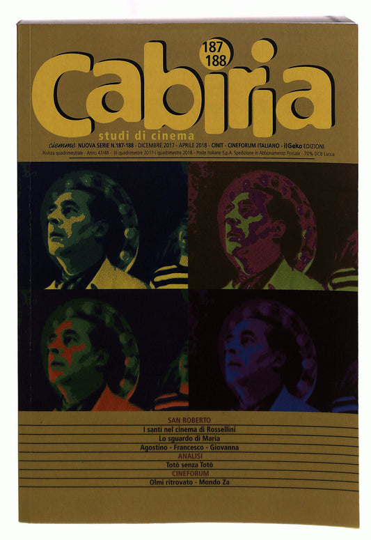 EBOND Cabiria Studi Di Cinema Vol 187-188 Geko Libro LI039817