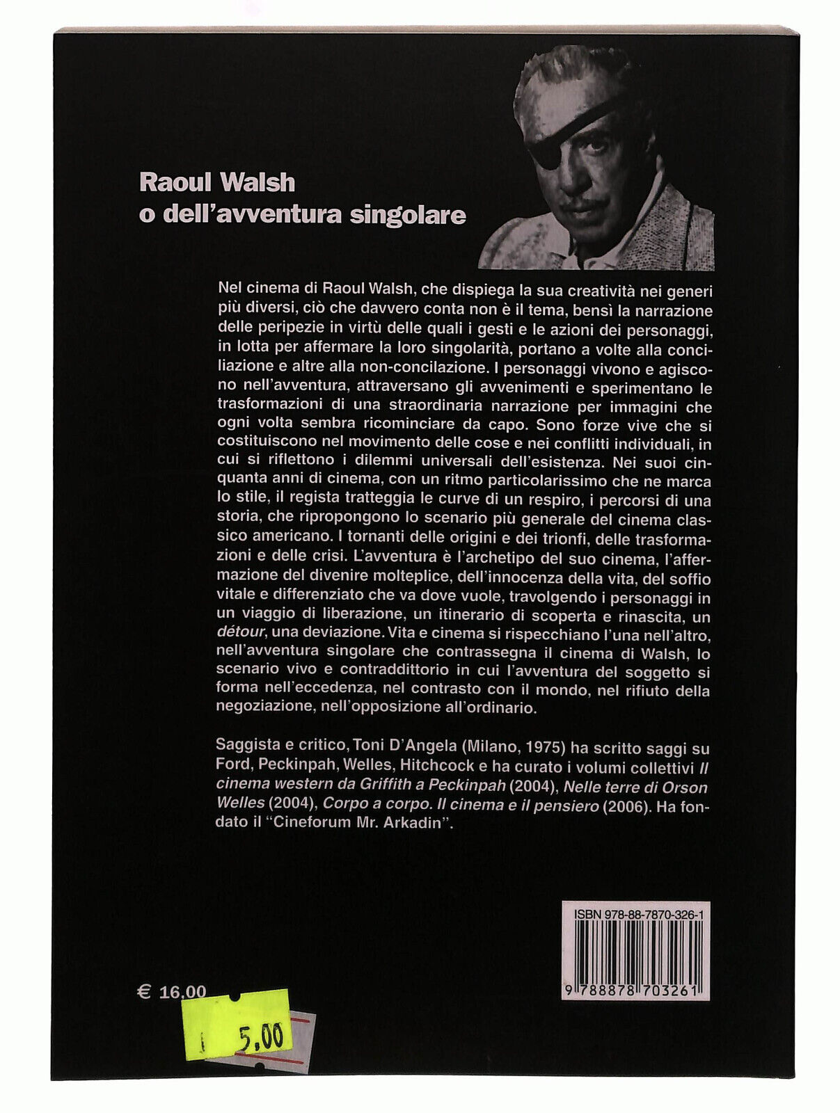 EBOND Raoul Walsh o Dell'avventura Singolare Bulzoni Libro LI039960