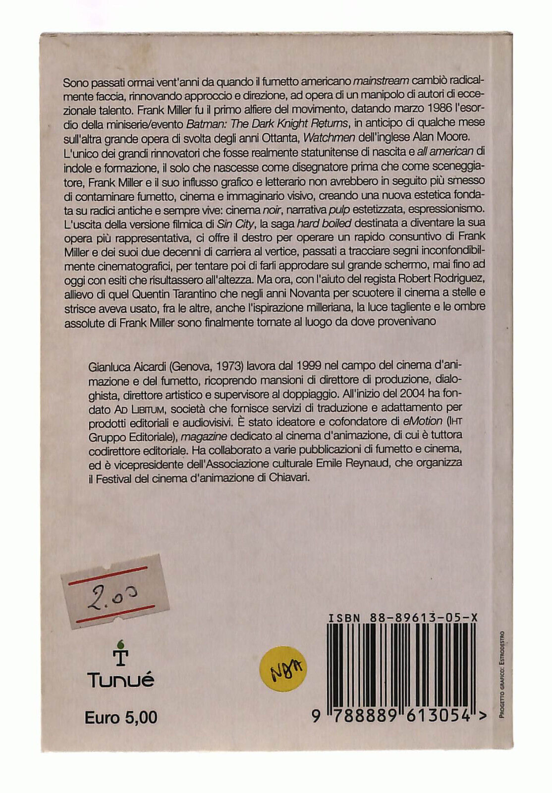 EBOND Sin Cinema. Il Genio Di Frank Miller Tunue Aicardi Libri Libro LI039991