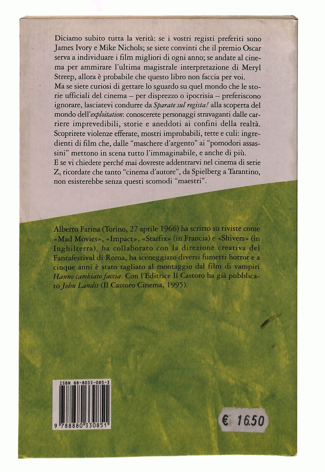 EBOND Sparate Sul Regista Il Castoro Farina Libri Libro LI040016