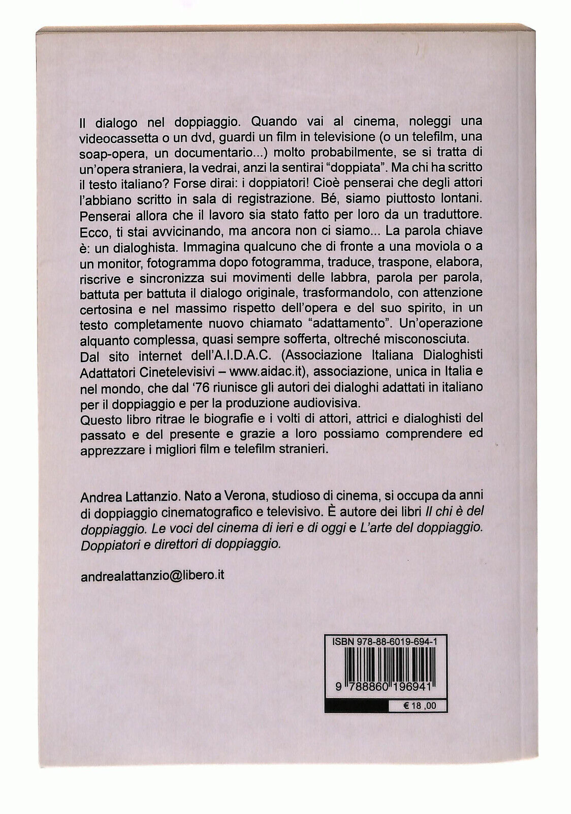 EBOND Il Dialogo Nel Doppiaggio Lattanzio Felici Libro LI040208